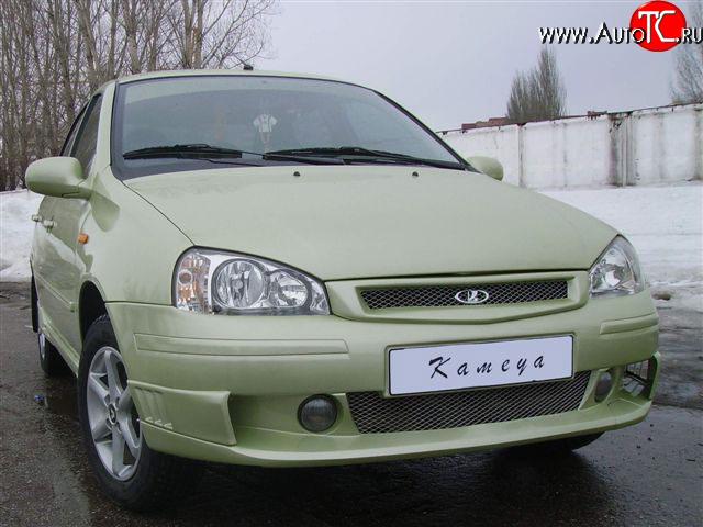 7 799 р. Передний бампер Камея Лада Калина 1118 (2004-2013) (Без сетки, Неокрашенный)  с доставкой в г. Керчь