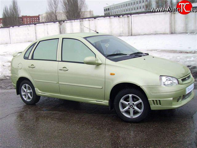 349 р. Комплект молдингов (4 шт.) Камея на двери  Лада Калина ( 1118,  1117,  1119) - Калина Спорт  1119 (Неокрашенные)  с доставкой в г. Керчь