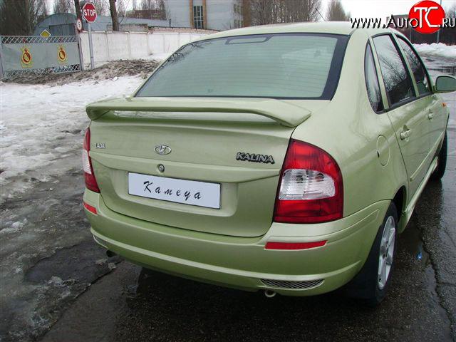 269 р. Накладка номерного знака на крышку багажника Камея  Лада Калина  1118 (2004-2013) седан (Неокрашенный)  с доставкой в г. Керчь