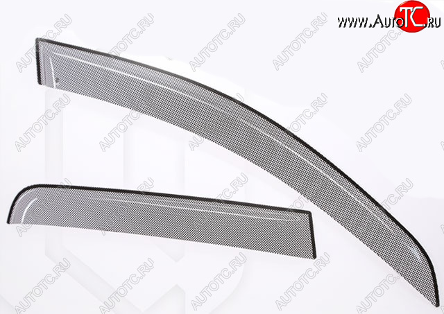 2 399 р. Дефлектора окон CA-Plastic  Acura MDX  YD2 (2006-2009) дорестайлинг (Шелкография черная, Без хром. молдинга)  с доставкой в г. Керчь