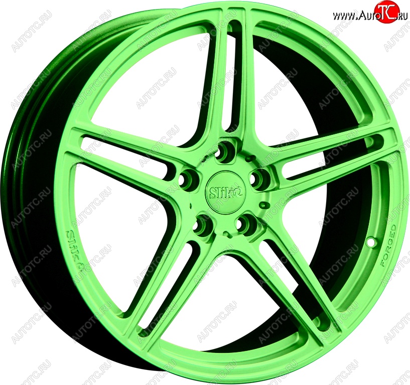 20 749 р. Кованый диск Slik PREMIUM L-726 7.5x17   (RAL 6038 ярко-зеленый (6038))  с доставкой в г. Керчь