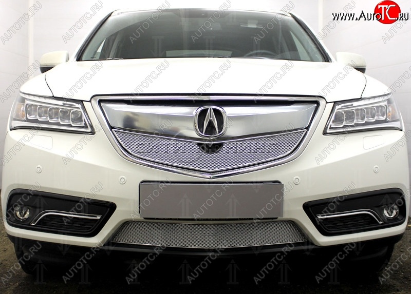 3 849 р. Нижняя решетка радиатора Allest Acura MDX YD3 дорестайлинг (2013-2016) (Хром)  с доставкой в г. Керчь