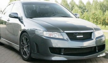 8 399 р. Бампер передний Mugen Style Honda Accord 7 CL седан дорестайлинг (2002-2005) (Неокрашенный)  с доставкой в г. Керчь. Увеличить фотографию 2