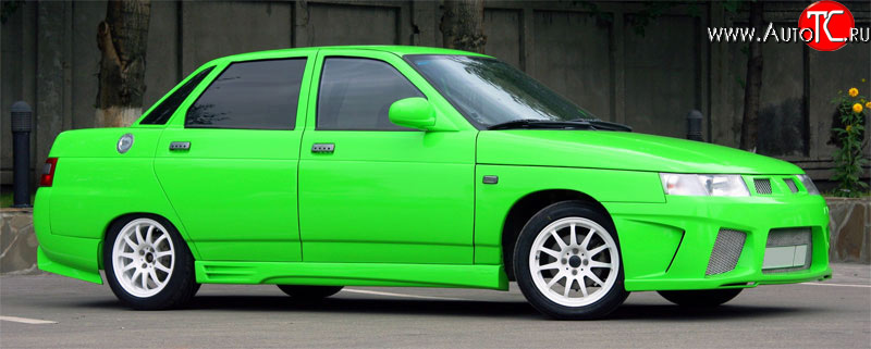 2 119 р. Пороги накладки AVR Лада 2112 купе (2002-2009) (Неокрашенные)  с доставкой в г. Керчь