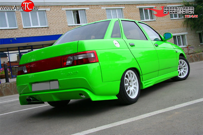 7 699 р. Задний бампер AVR-Аврора  Лада 2110 (1995-2007) седан (Неокрашенный)  с доставкой в г. Керчь