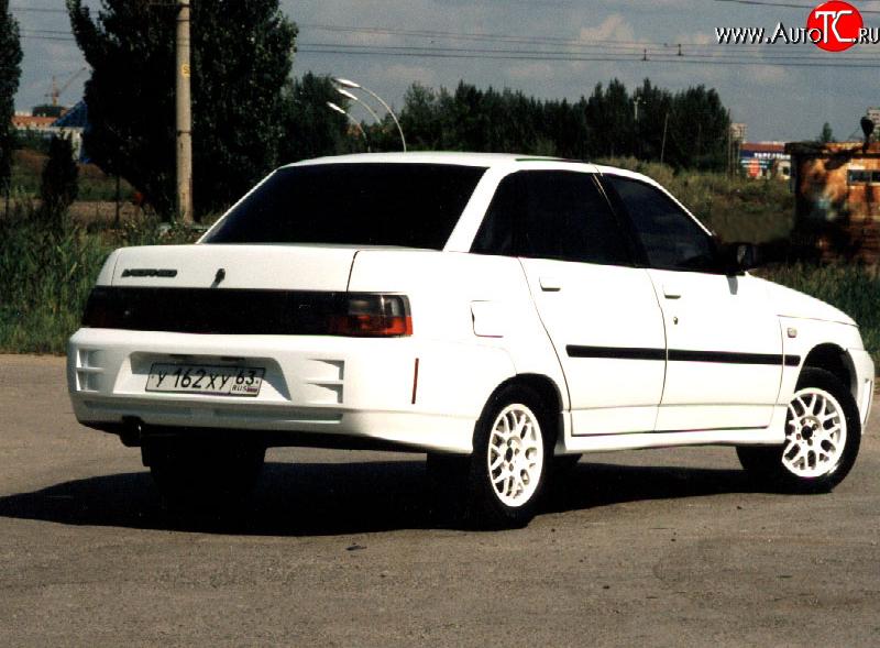 4 899 р. Задний бампер Titan Sport Лада 2110 седан (1995-2007) (Неокрашенный)  с доставкой в г. Керчь