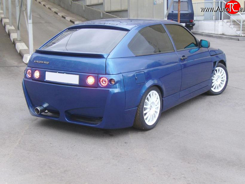 8 149 р. Задний бампер Термит Лада 2112 хэтчбек (1999-2008) (Неокрашенный)  с доставкой в г. Керчь