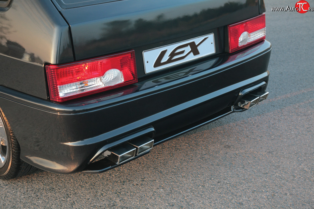 2 299 р. Накладка Lex-Line на задний бампер LEX Лада 2114 (2001-2014) (Неокрашенная)  с доставкой в г. Керчь