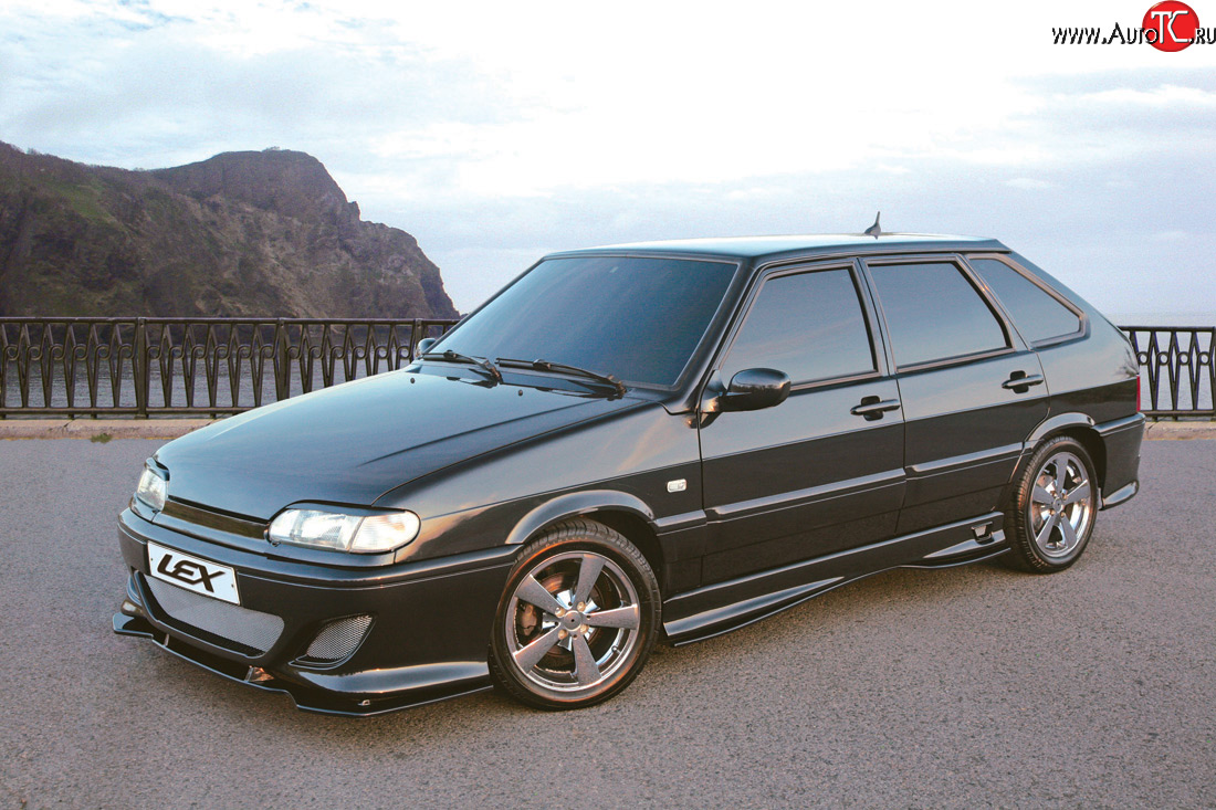 2 679 р. Накладка Lex-Line на передний бампер LEX Лада 2109 (1987-2004) (Неокрашенная)  с доставкой в г. Керчь
