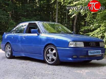 5 099 р. Пороги накладки RS Audi 80 B3 седан (1986-1991) (Неокрашенные)  с доставкой в г. Керчь