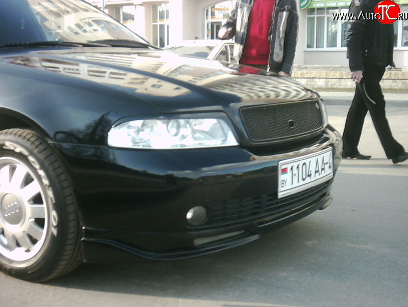 4 399 р. Накладка переднего бампера Elegance Audi A4 B5 8D2 седан 2-ой рестайлинг (1999-2001)  с доставкой в г. Керчь