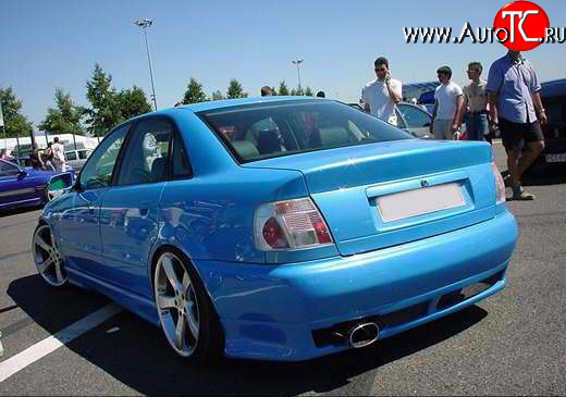 4 999 р. Накладка заднего бампера Audi A4 B5 8D2 седан 2-ой рестайлинг (1999-2001)  с доставкой в г. Керчь