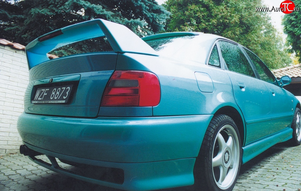 3 199 р. Пороги накладки Rieger Audi A4 B5 8D2 седан 2-ой рестайлинг (1999-2001)  с доставкой в г. Керчь