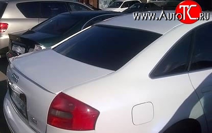 1 589 р. Козырёк на заднее лобовое стекло Style Audi A6 C5 дорестайлинг, седан (1997-2001) (Неокрашенный)  с доставкой в г. Керчь