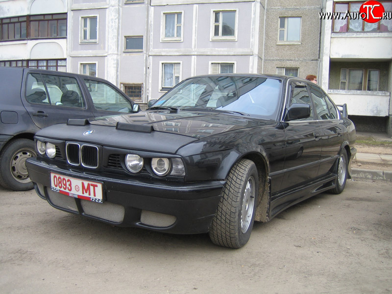4 999 р. Накладка переднего бампера Uniq BMW 5 серия E34 седан дорестайлинг (1988-1994)  с доставкой в г. Керчь