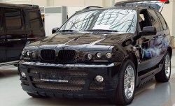 21 499 р. Передний бампер Тарантул BMW X5 E53 дорестайлинг (1999-2003) (Неокрашенный)  с доставкой в г. Керчь. Увеличить фотографию 2
