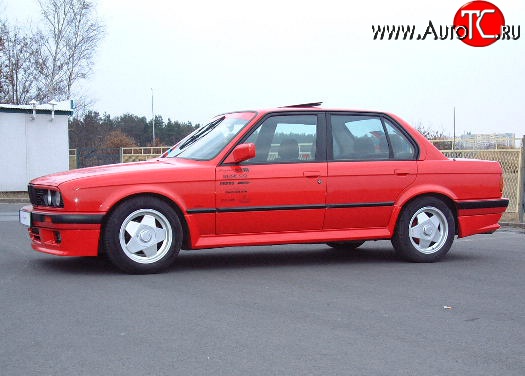 4 499 р. Пороги накладки Elegance BMW 3 серия E30 седан (1982-1991) (стеклопластик жёсткий, Неокрашенные)  с доставкой в г. Керчь