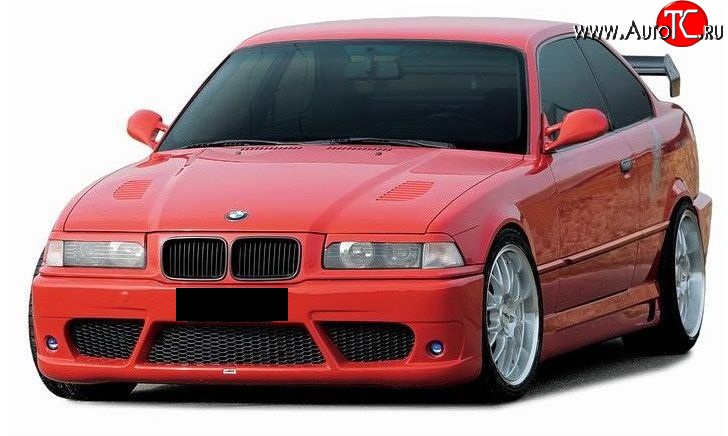 3 999 р. Передний бампер Lumma style BMW 3 серия E36 седан (1990-2000) (Неокрашенный)  с доставкой в г. Керчь