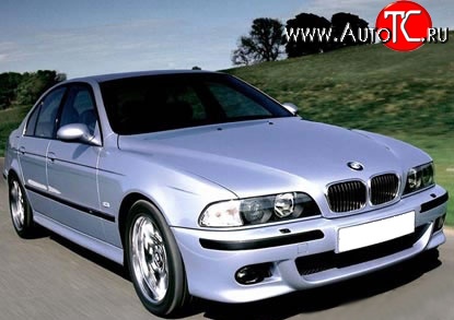 8 149 р. Передний бампер M-Technic BMW 5 серия E39 седан рестайлинг (2000-2003) (Без сетки, Неокрашенный)  с доставкой в г. Керчь
