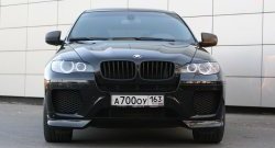 4 749 р. Накладки Global-Tuning на передний бампер автомобиля BMW X6 E71 дорестайлинг (2008-2012) (Неокрашенная)  с доставкой в г. Керчь. Увеличить фотографию 3