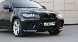 4 749 р. Накладки Global-Tuning на передний бампер автомобиля BMW X6 E71 дорестайлинг (2008-2012) (Неокрашенная)  с доставкой в г. Керчь. Увеличить фотографию 5