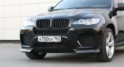 4 749 р. Накладки Global-Tuning на передний бампер автомобиля BMW X6 E71 дорестайлинг (2008-2012) (Неокрашенная)  с доставкой в г. Керчь. Увеличить фотографию 6