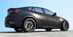 15 999 р. Пороги накладки Interceptor BMW X6 E71 дорестайлинг (2008-2012) (Неокрашенные)  с доставкой в г. Керчь. Увеличить фотографию 2