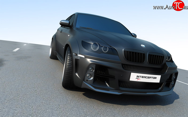29 599 р. Комплект Светового модуля в передний бампер interceptor BMW X6 E71 дорестайлинг (2008-2012)  с доставкой в г. Керчь