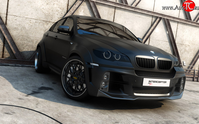5 199 р. Юбка переднего бампера BMW X6 E71 дорестайлинг (2008-2012) (Из стеклопластика, Неокрашенная)  с доставкой в г. Керчь
