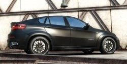 Пороги накладки Interceptor BMW X6 E71 дорестайлинг (2008-2012)