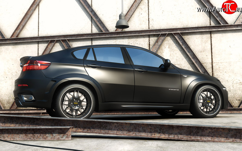 15 999 р. Пороги накладки Interceptor BMW X6 E71 дорестайлинг (2008-2012) (Неокрашенные)  с доставкой в г. Керчь