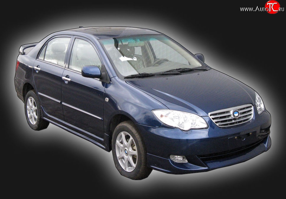 4 349 р. Юбка переднего бампера GT Dynamics BYD F3 хэтчбек (2005-2014) (Неокрашенная)  с доставкой в г. Керчь