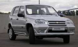 4 799 р. Передний бампер Аскет Chevrolet Niva 2123 дорестайлинг (2002-2008) (Неокрашенный)  с доставкой в г. Керчь. Увеличить фотографию 2
