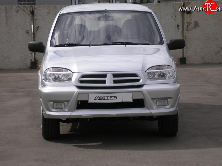 1 149 р. Маска радиатора Аскет Chevrolet Niva 2123 дорестайлинг (2002-2008) (Неокрашенная)  с доставкой в г. Керчь
