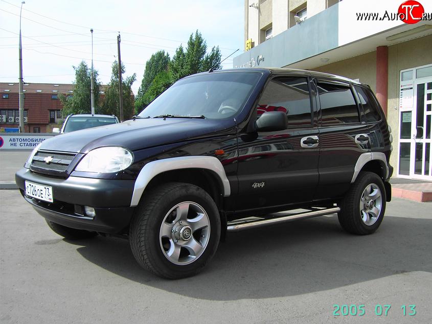3 299 р. Арки крыльев Аскет  Chevrolet Niva  2123 (2002-2008), Лада 2123 (Нива Шевроле) (2002-2008) (Неокрашенные)  с доставкой в г. Керчь