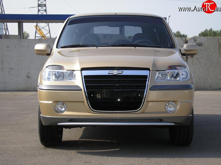 699 р. Накладки на фары Атака (ресницы) Chevrolet Niva 2123 дорестайлинг (2002-2008) (Неокрашенные)  с доставкой в г. Керчь