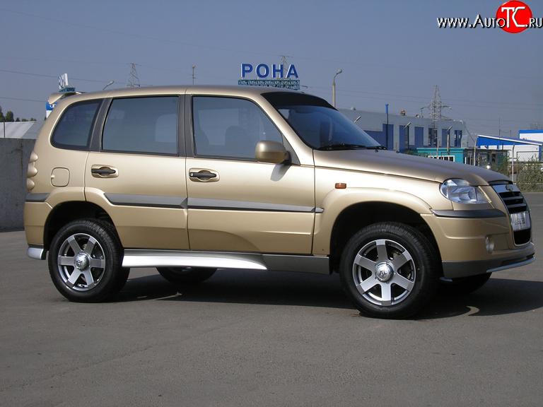 2 149 р. Пороги накладки Атака Лада 2123 (Нива Шевроле) дорестайлинг (2002-2008) (Неокрашенные)  с доставкой в г. Керчь