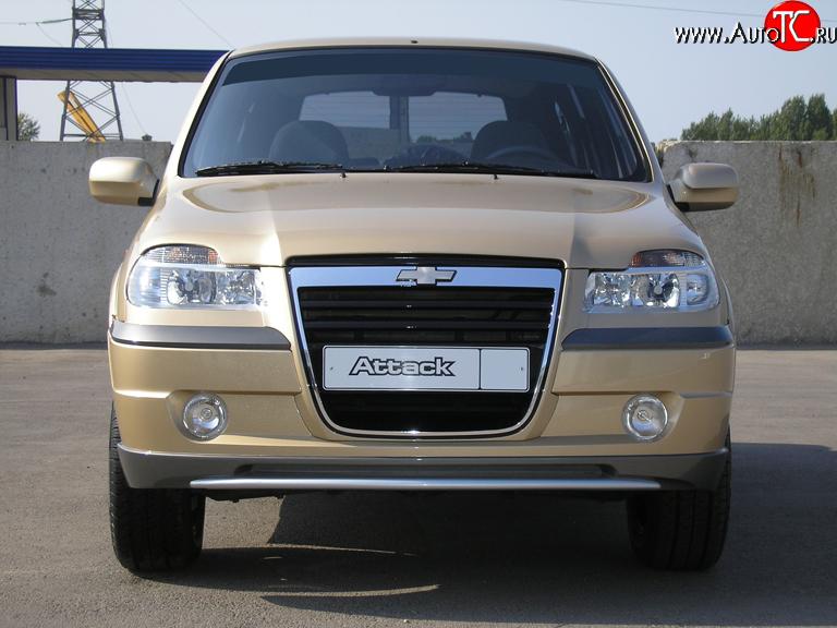 1 399 р. Маска радиатора Атака Chevrolet Niva 2123 дорестайлинг (2002-2008) (Неокрашенная)  с доставкой в г. Керчь