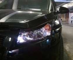 869 р. Реснички Style Chevrolet Cruze J300 седан рестайлинг (2012-2015) (Неокрашенные)  с доставкой в г. Керчь. Увеличить фотографию 2