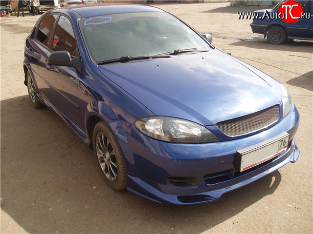 3 799 р. Накладка переднего бампера CT-1 Chevrolet Lacetti хэтчбек (2002-2013) (Неокрашенная)  с доставкой в г. Керчь