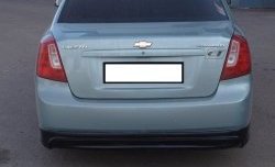 3 499 р. Накладка заднего бампера CTS Chevrolet Lacetti седан (2002-2013) (Неокрашенная)  с доставкой в г. Керчь. Увеличить фотографию 2