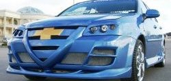 3 449 р. Передний бампер Крестоносец Chevrolet Lacetti седан (2002-2013) (Неокрашенный)  с доставкой в г. Керчь. Увеличить фотографию 2
