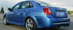 2 449 р. Пороги накладки Крестоносец Chevrolet Lacetti седан (2002-2013) (Неокрашенные)  с доставкой в г. Керчь. Увеличить фотографию 2