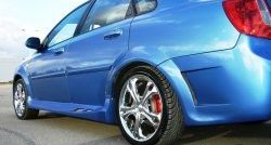 2 449 р. Пороги накладки Крестоносец Chevrolet Lacetti седан (2002-2013) (Неокрашенные)  с доставкой в г. Керчь. Увеличить фотографию 3