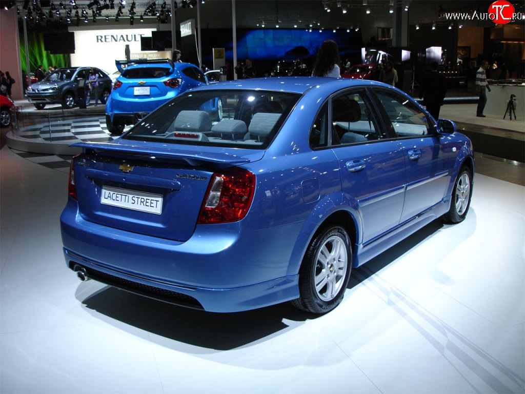 5 949 р. Накладка заднего бампера Stereet Edition Chevrolet Lacetti седан (2002-2013) (Неокрашенная)  с доставкой в г. Керчь