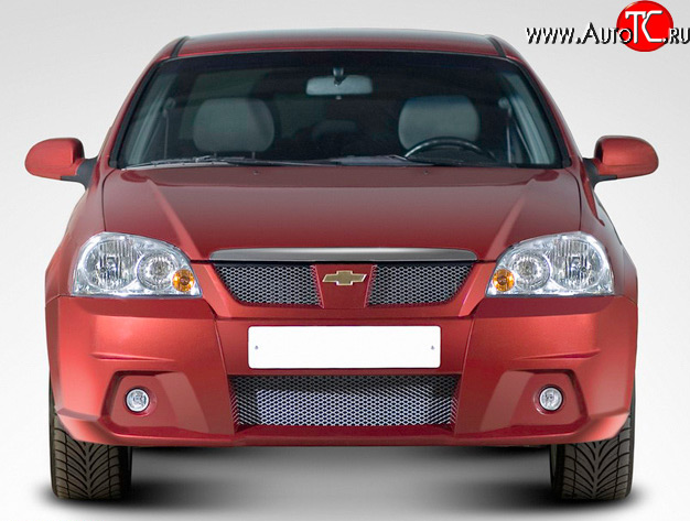 5 599 р. Передний бампер Style на Chevrolet Lacetti седан (2002-2013) (Неокрашенный)  с доставкой в г. Керчь