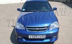 2 399 р. Накладка переднего бампера Tuning Zone Chevrolet Lacetti седан (2002-2013) (Неокрашенная)  с доставкой в г. Керчь. Увеличить фотографию 2