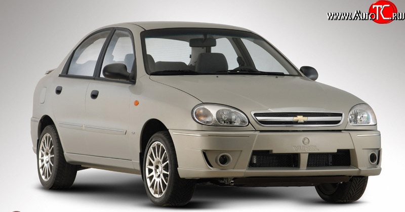 4 699 р. Передний бампер Style Chevrolet Lanos T100 седан (2002-2017) (Неокрашенный)  с доставкой в г. Керчь