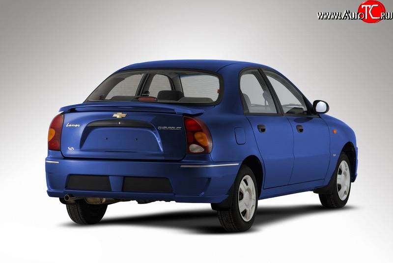 4 699 р. Задний бампер Style Daewoo Lanos T100 дорестайлинг, седан (1997-2002) (Неокрашенный)  с доставкой в г. Керчь
