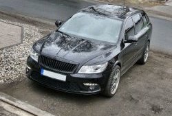 859 р. Реснички на фары СТ Skoda Octavia A5 рестайлинг универсал (2008-2013) (Неокрашенные)  с доставкой в г. Керчь. Увеличить фотографию 4